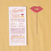 Hooray Mr and Mrs Wedding Invitation Set
