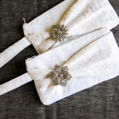 Lace Bow Clutch
