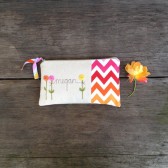chevron wedding clutch