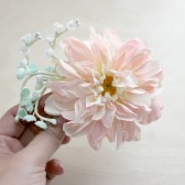 Blush Dahlia Hair Clip