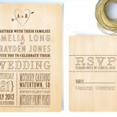 Wood Chic Invitation
