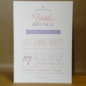 Clover Pattern / Bridal Brunch / Shower / Wedding / Birthday / Tea / Banner / Printed and Custom Invitation by Darby Cards