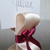 Ribbon Place Card Holders - Champagne & Wine