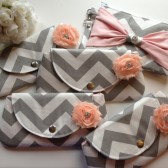 Chevron Bridesmaid Clutches