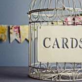 Silver Cards Sign for Wedding Card Box