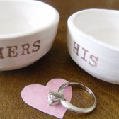 His/Hers Wedding Ring Pillows