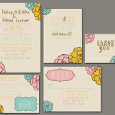 Floral Wedding Invitation Set