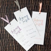 Layered Wedding Program