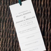 layered wedding programs 
