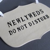 Newlyweds Do Not Disturb Wedding Sign