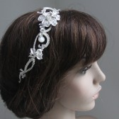 Milla Romantic, Vintage looking Crystal and Pearl Headpiece/ bridal comb