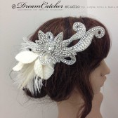 Biance crystal head piece, swarovski czystal,wedding hair accessories, wedding, bridal accessories,bridal hair piece,head fascinator