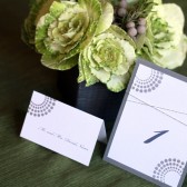 Modern Art Deco Style Table Number