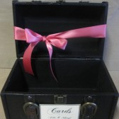 Vintage Style Traincase Wedding Card Holder