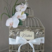 Champagne Wishes Birdcage With Orchids