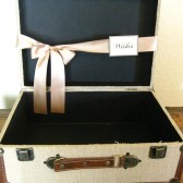 Vintage Style Suitcase Card Holder 