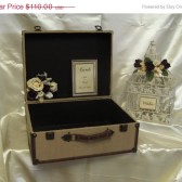 Vintage Style Suitcase With Wishes Cage