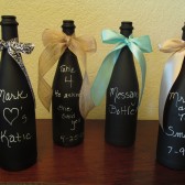 Chalkboard Wine Bottle Table numbers