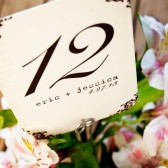 Rounded Corner Table Number