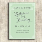 Vintage Style / Printable Save the Date