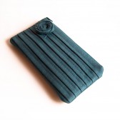 Bridesmaid Clutch Pleated Wedding Bridal clutch, purse, bag, Blue grey Rose, Pouch, Purse by Lolos