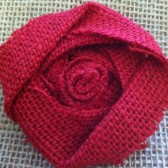 Burlap Flower
