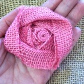 Burlap Flower