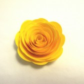 Paper Flowers // Custom Valentine Handmade Paper Roses Yellow