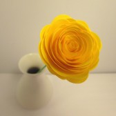 Paper Flowers // Custom Handmade Paper Roses Yellow