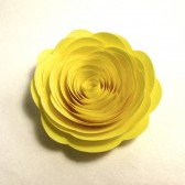 Paper Flowers // Custom Valentine Handmade Paper Roses Light Yellow
