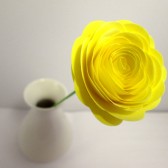 Paper Flowers // Custom Handmade Paper Roses Light Yellow