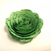 Custom Valentine Handmade Paper Roses Light Green