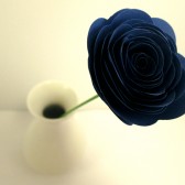 Custom Handmade Paper Roses Blue