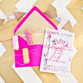  Water Color Modern and Classic hearts and flower invitation