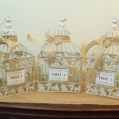 Birdcage Centerpieces set-of-3 Table Numbers