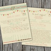 Wedding Program - Rustic, Vintage