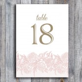 Peony Lace Table Numbers