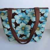 Blue Floral Tote
