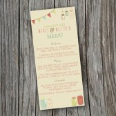 Wedding Menu - Rustic, Vintage