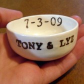 Custom wedding ring holder