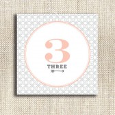 Modern Pattern Table Number