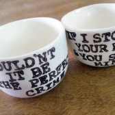 Wouldn't it be the perfect crime if I stole your heart and you stole mine, wedding ring pillows