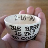 The Best Is Yet To Come ring holder