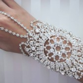 rhinestone statement bracelet
