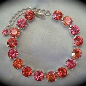 Peach pink bracelet, bridesmaid bracelet