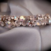 Swarovski crystal cuff bracelet, bridal bracelet