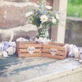 Bride and groom ring crates