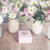 Two become one painted ring box