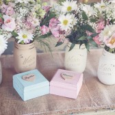 Together forever painted ring box set
