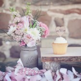 Monogram cupcake topper